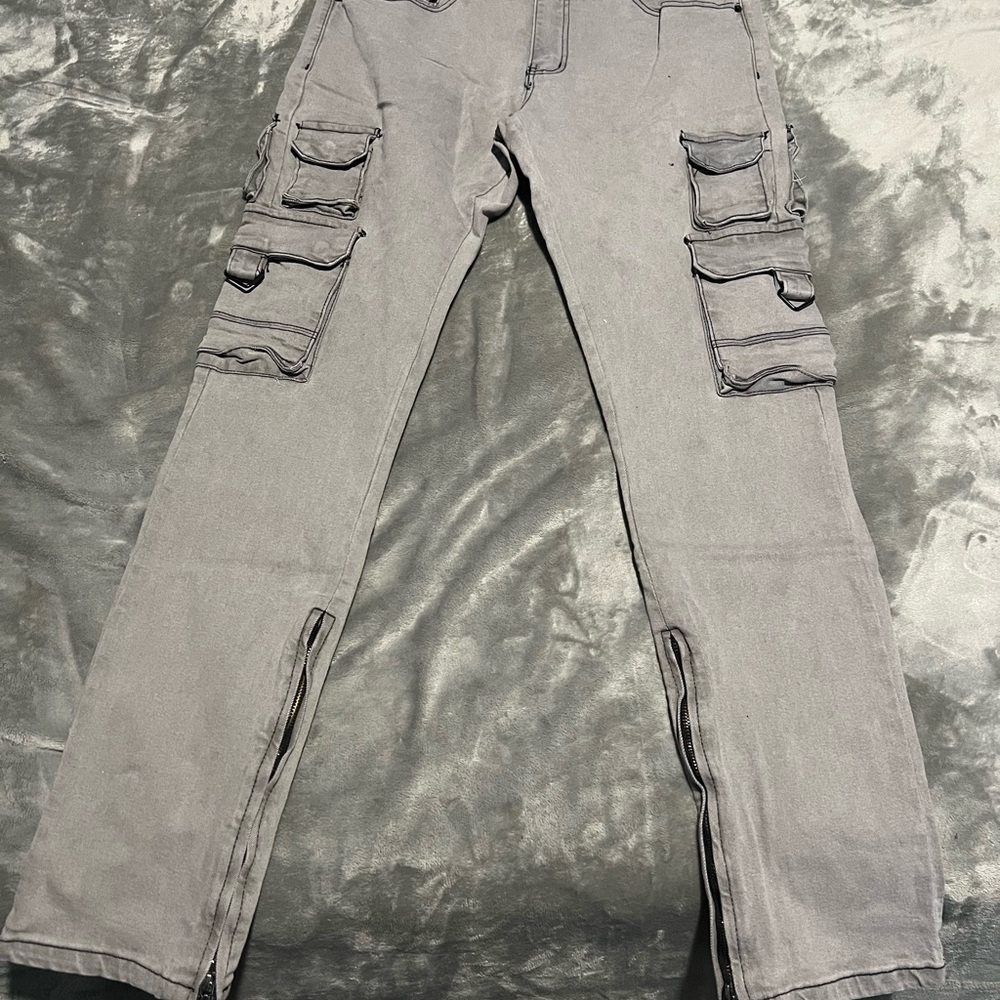 Fashion Nova Gray Slim Jeans
